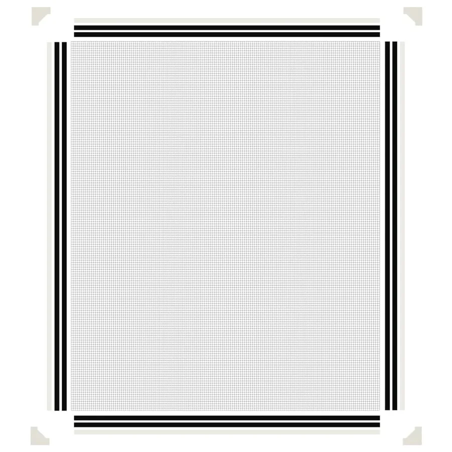 Moustiquaire magnétique pour fenêtres blanc 100x120 cm - 6