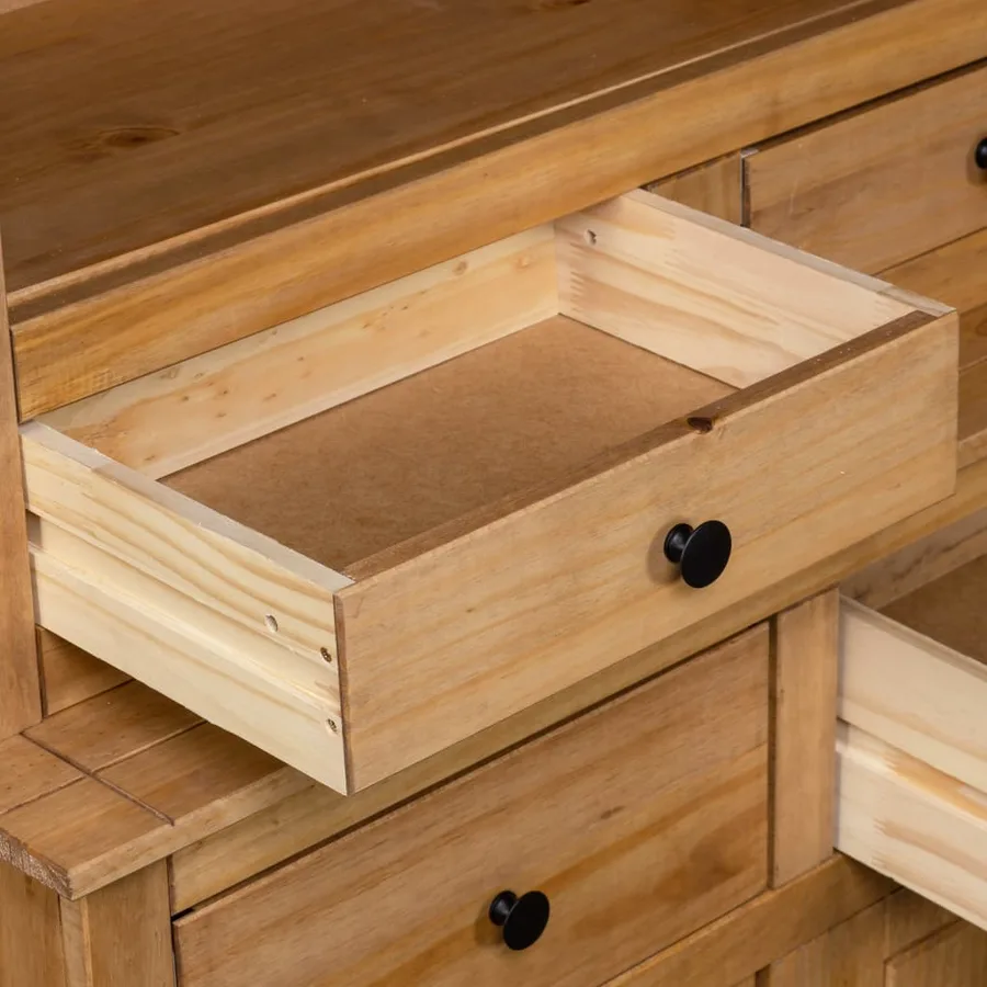 Buffet haut 93x40,5x180 cm Pin Gamme Panama - 6