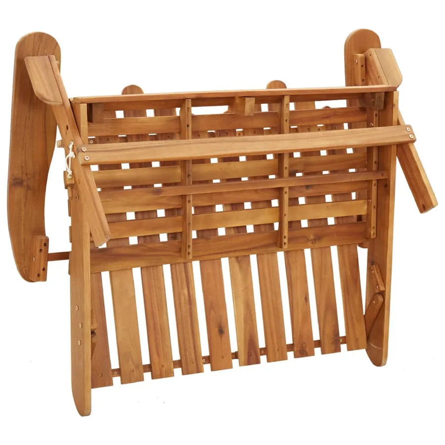 Ensemble de salon de jardin Adirondack 5 pcs bois acacia solide - 6