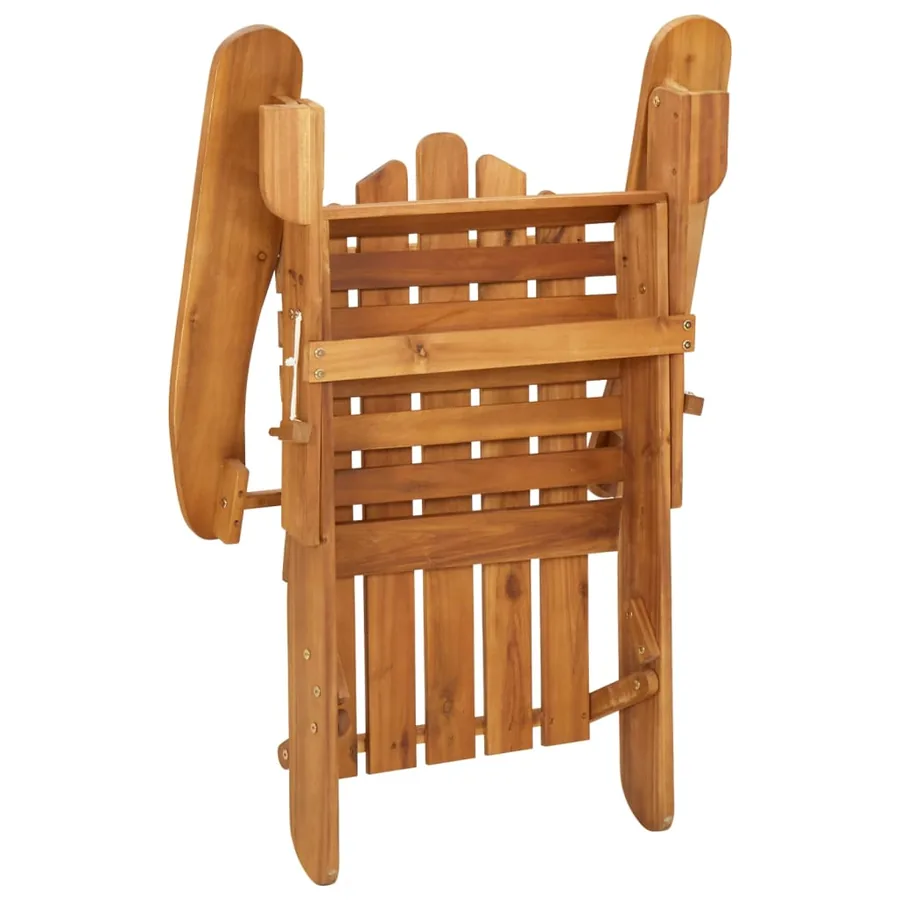 Ensemble de salon de jardin Adirondack 5 pcs bois acacia solide - 7