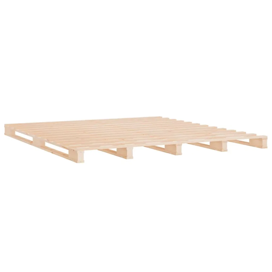 Lit de palette 160x200 cm bois de pin massif - 4