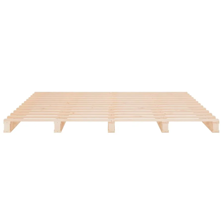 Lit de palette 160x200 cm bois de pin massif - 5
