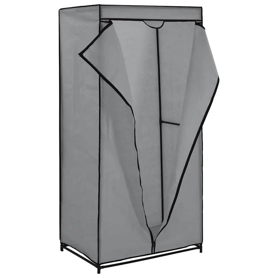 2 pcs Garde-robes Gris 75x50x160 cm - 4