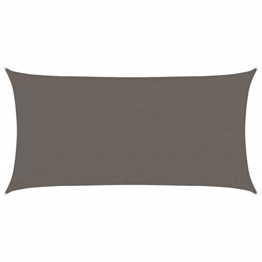 Voile d'ombrage 160 g/m² Anthracite 2,5x4,5 m PEHD - 2