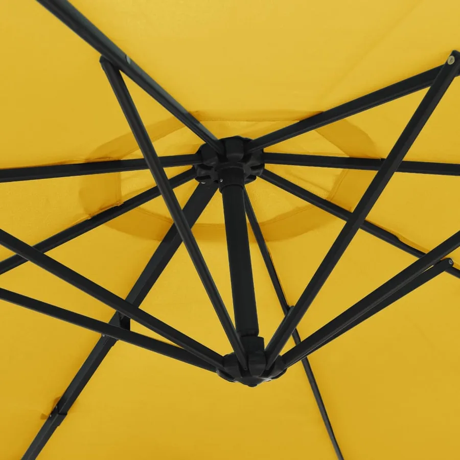 Parasol mural jaune 290 cm - 6