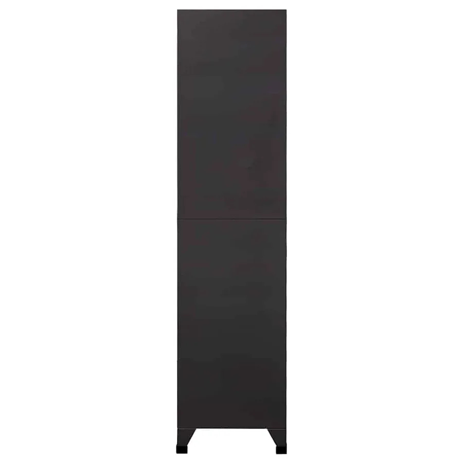 Armoire à casiers Anthracite 90x40x180 cm Acier - 4