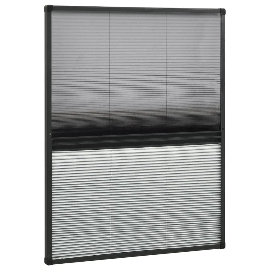 Moustiquaire plissée pour fenêtre Aluminium 60x80cm avec auvent - 3