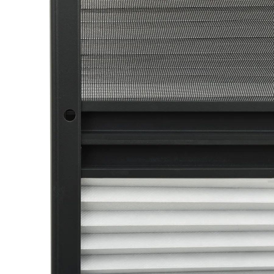 Moustiquaire plissée pour fenêtre Aluminium 60x80cm avec auvent - 6