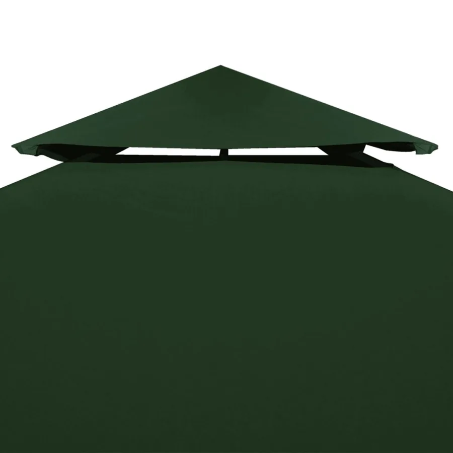 Recouvrement de remplacement d'auvent 310 g/m² 3 x 4 m Vert - 3