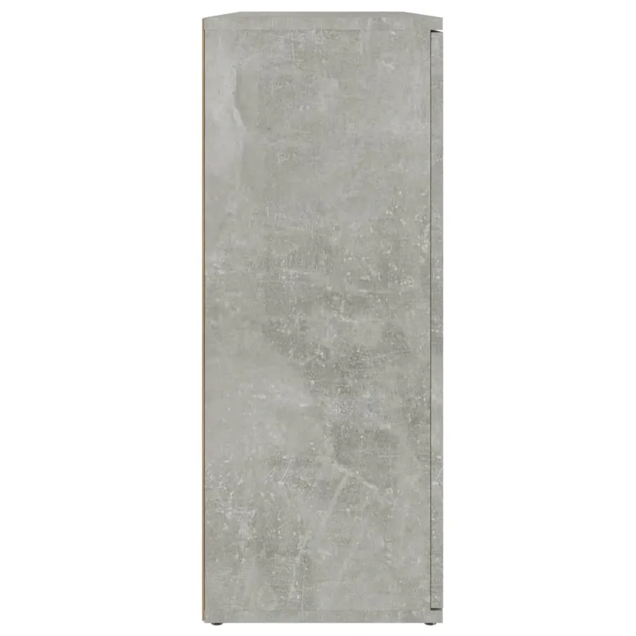 Buffet Gris béton 91x29,5x75 cm Bois d'ingénierie - 7