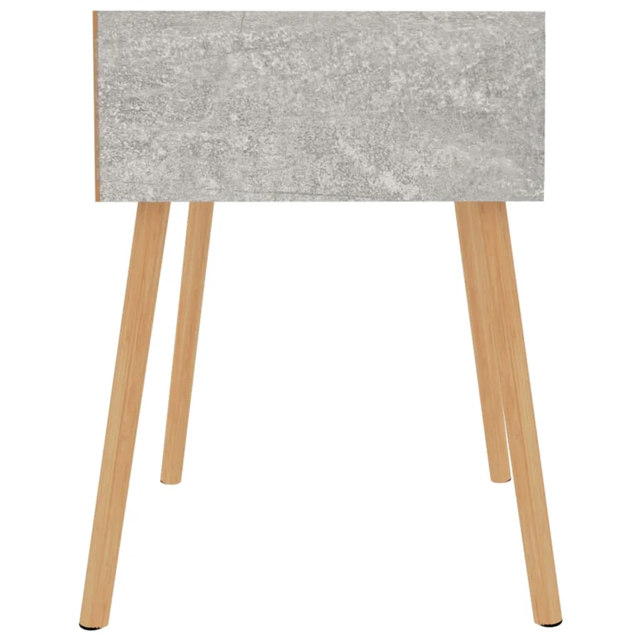 Table de chevet Gris béton 40x40x56 cm Bois d'ingénierie - 4