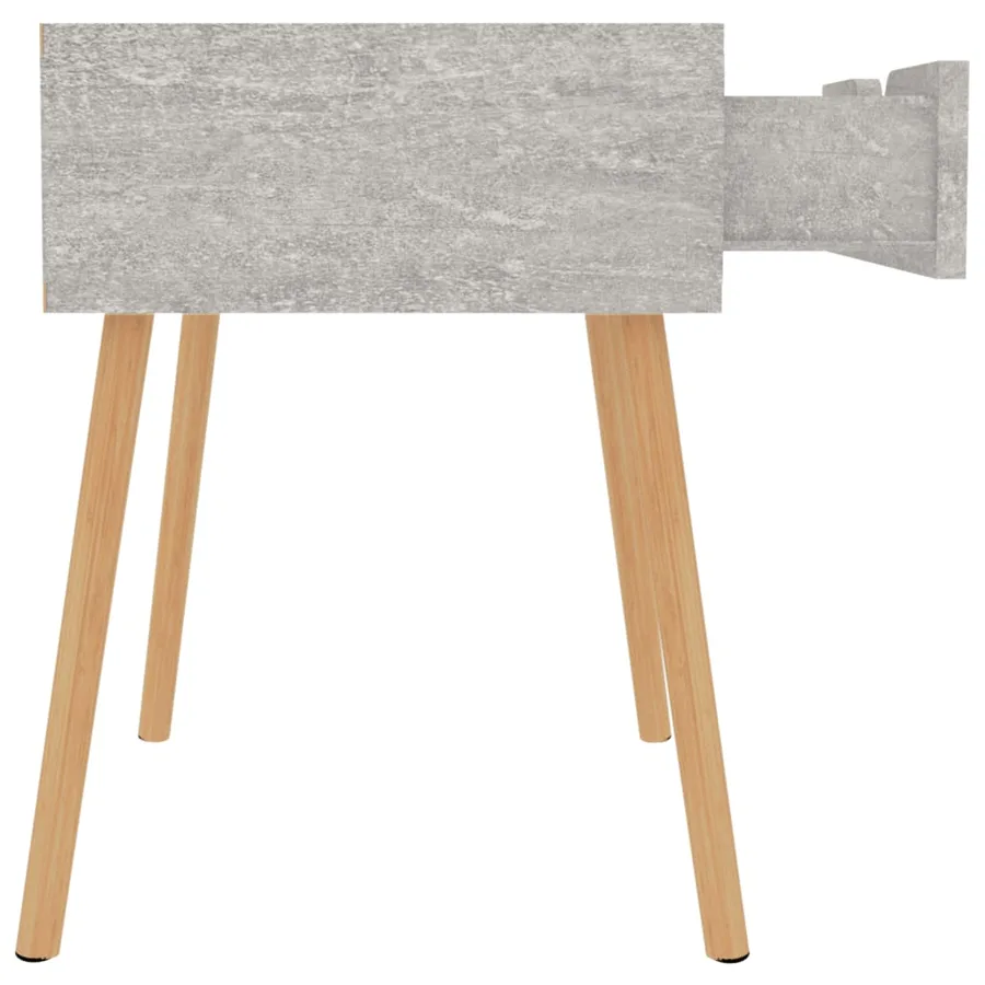 Table de chevet Gris béton 40x40x56 cm Bois d'ingénierie - 7