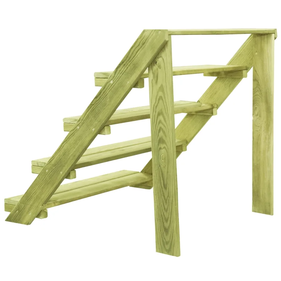 Support de jardinière 80x80x80 cm Bois de pin imprégné - 4
