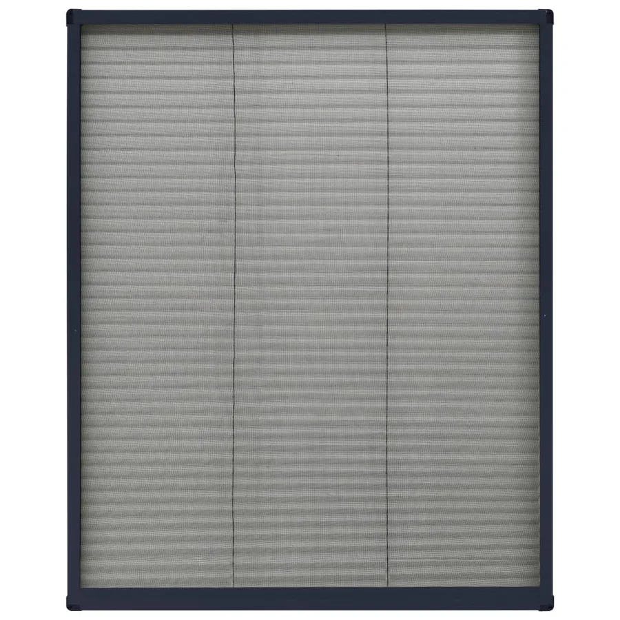Moustiquaire plissée pour fenêtre Aluminium Anthracite 60x80 cm - 5