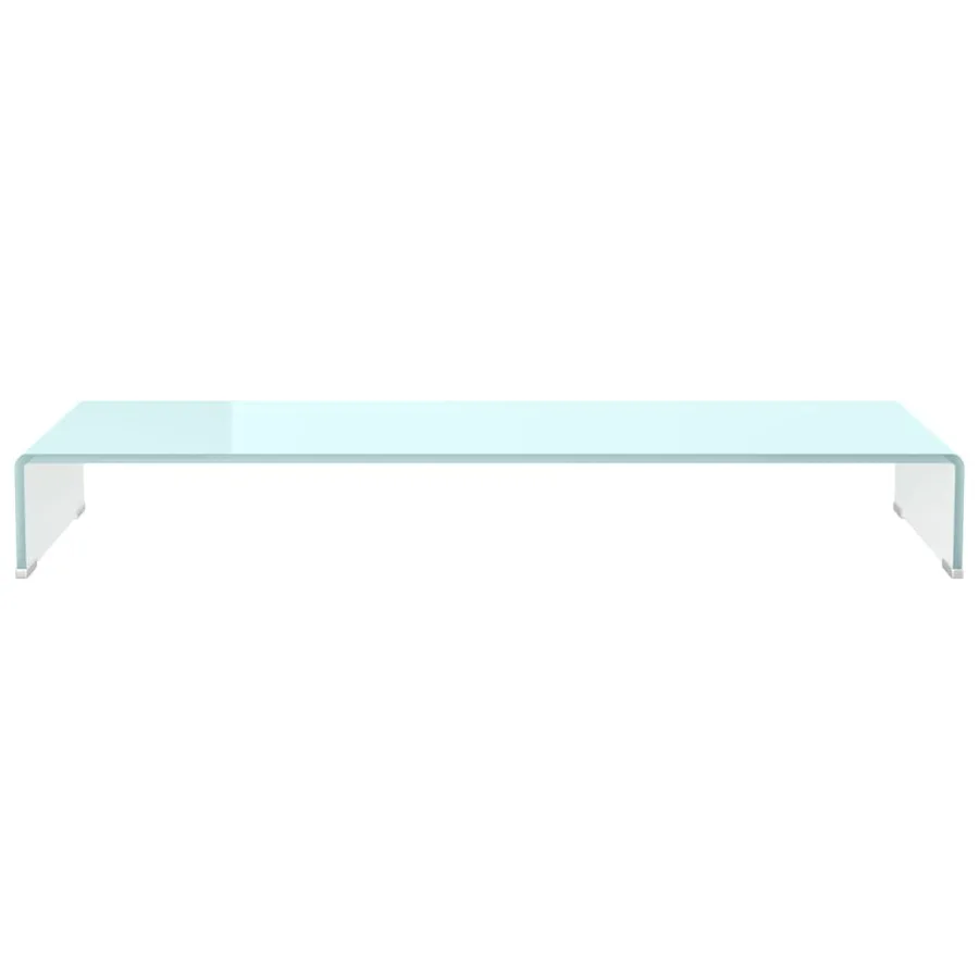 Meuble TV/Support pour moniteur 100x30x13 cm verre vert - 3