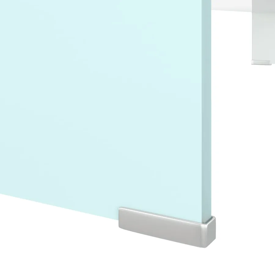Meuble TV/Support pour moniteur 100x30x13 cm verre vert - 5