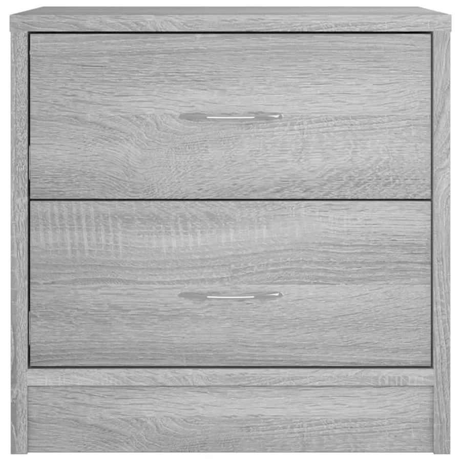 Table de chevet sonoma gris 40x30x40 cm bois d'ingénierie - 4