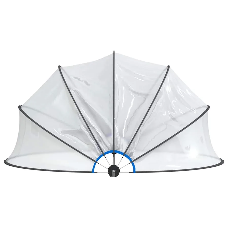 Dôme de piscine rond 406x203 cm PVC - 4