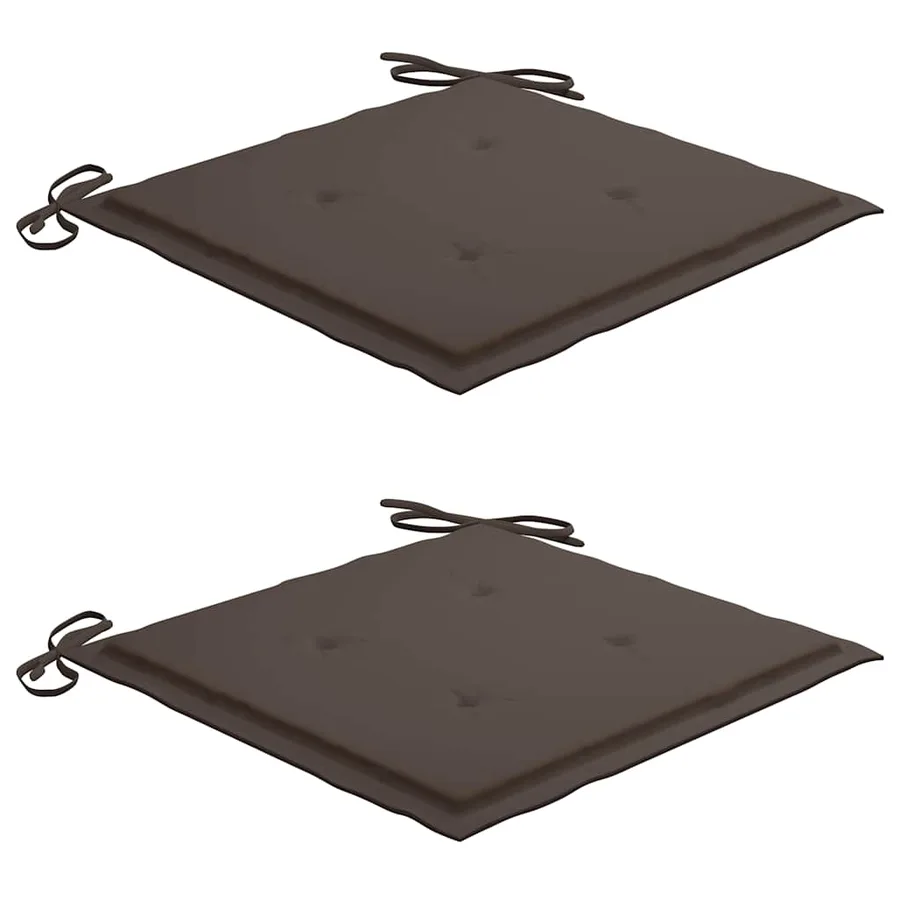 Ensemble à manger d'extérieur pliable avec coussin 3 pcs Teck - 7