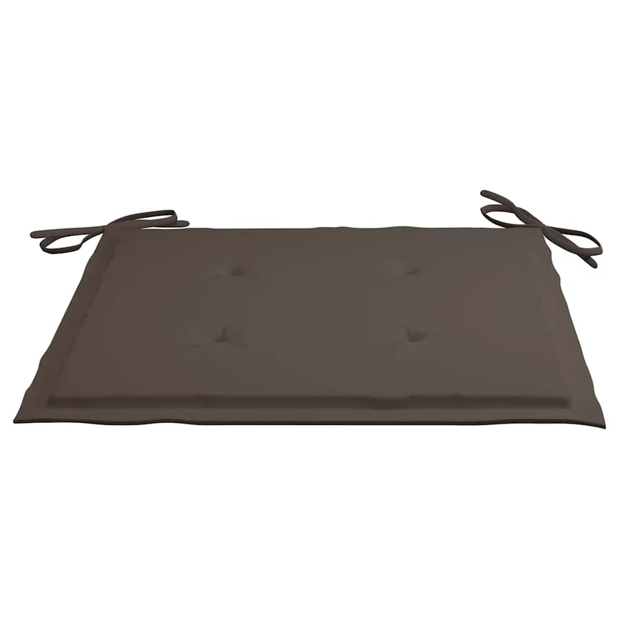 Ensemble à manger d'extérieur pliable avec coussin 3 pcs Teck - 9