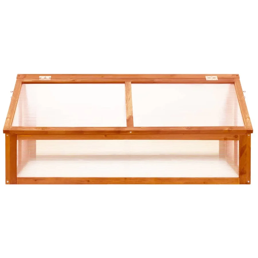 Serre Marron 114x80x50 cm Bois de sapin - 3