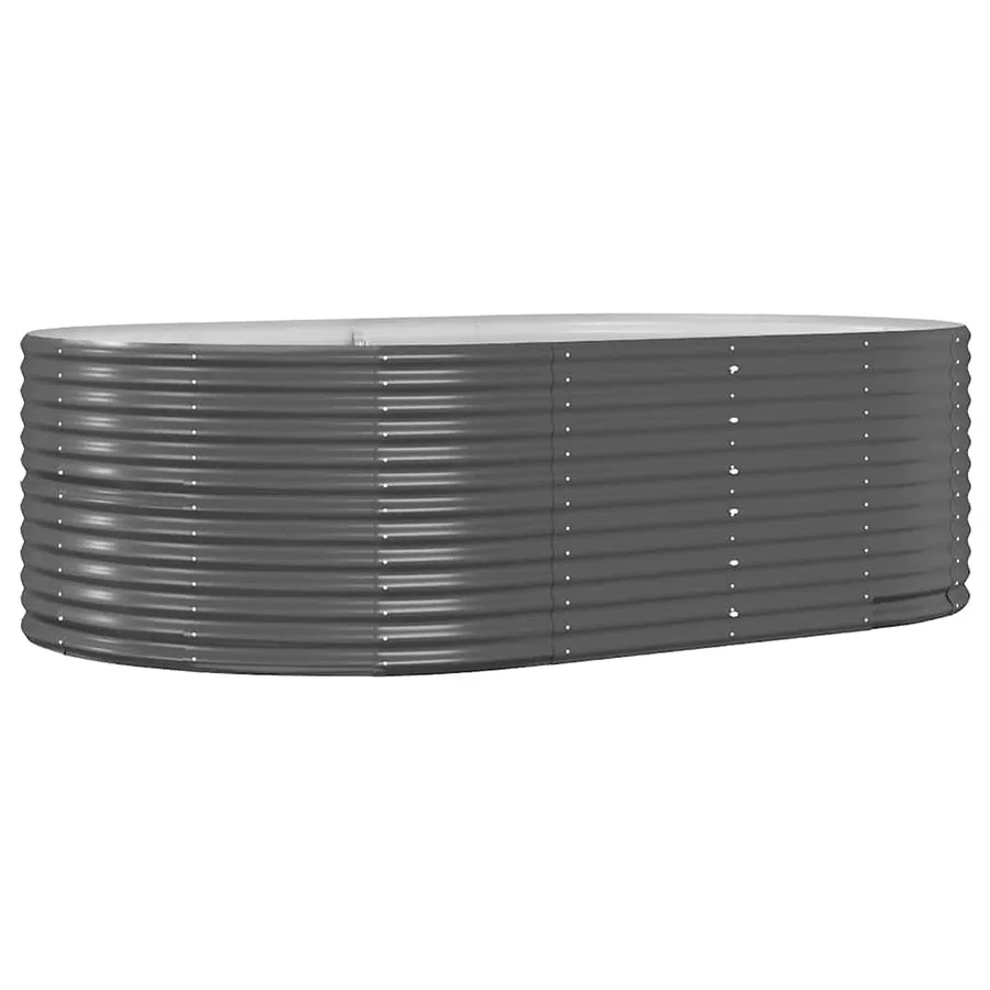 Jardinière surélevée Anthracite 212 x 140 x 68 cm Acier galvanisé - 2