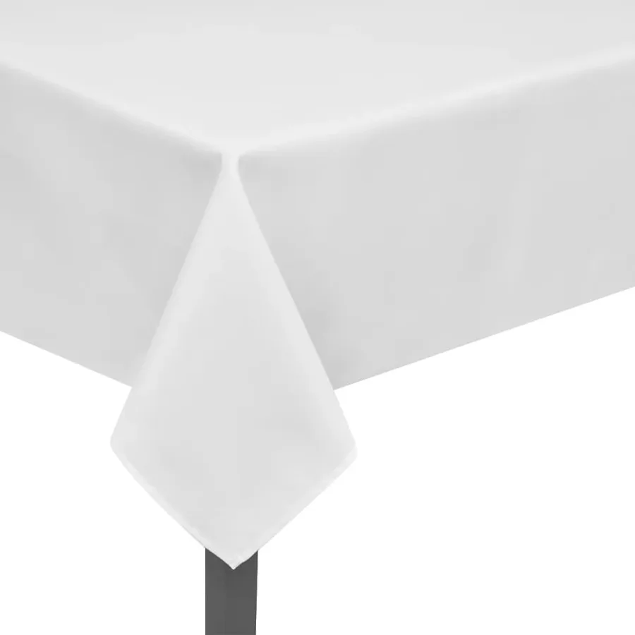 Nappes de table 5 pcs Blanc 220x130 cm - 2