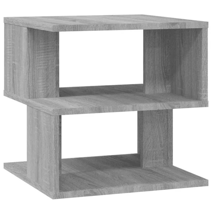 Table d'appoint Sonoma gris 40x40x40 cm Bois d'ingénierie - 2