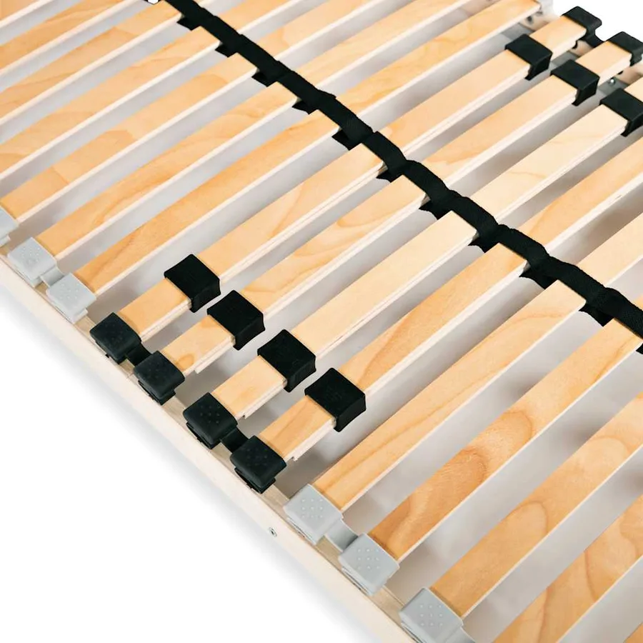 Sommier à lattes sans matelas avec 28 lattes 7 zones 90x200 cm - 4