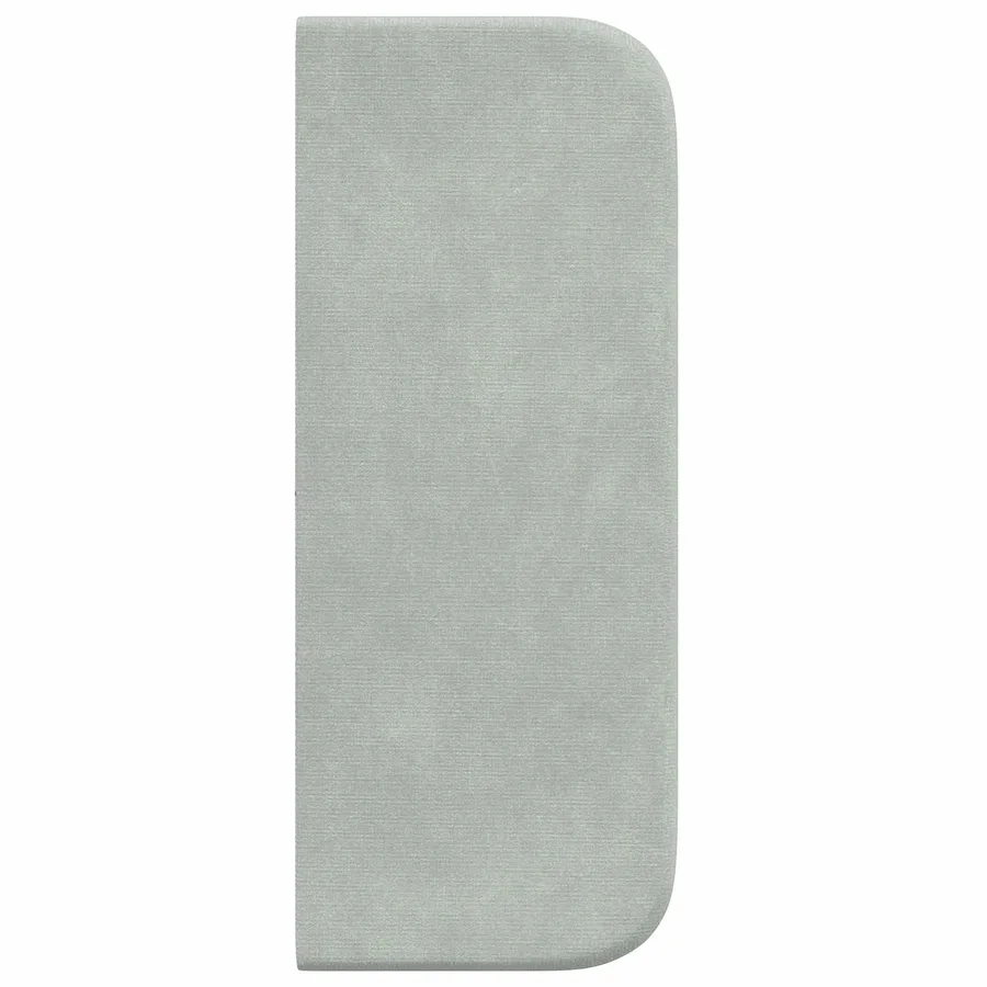 Oreille de tête de lit Gris clair 40,5 x 40,5 x 4 cm Velours - 7