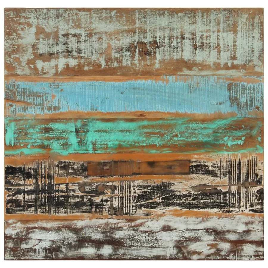 Table à manger 82x80x76 cm Bois de récupération massif - 3