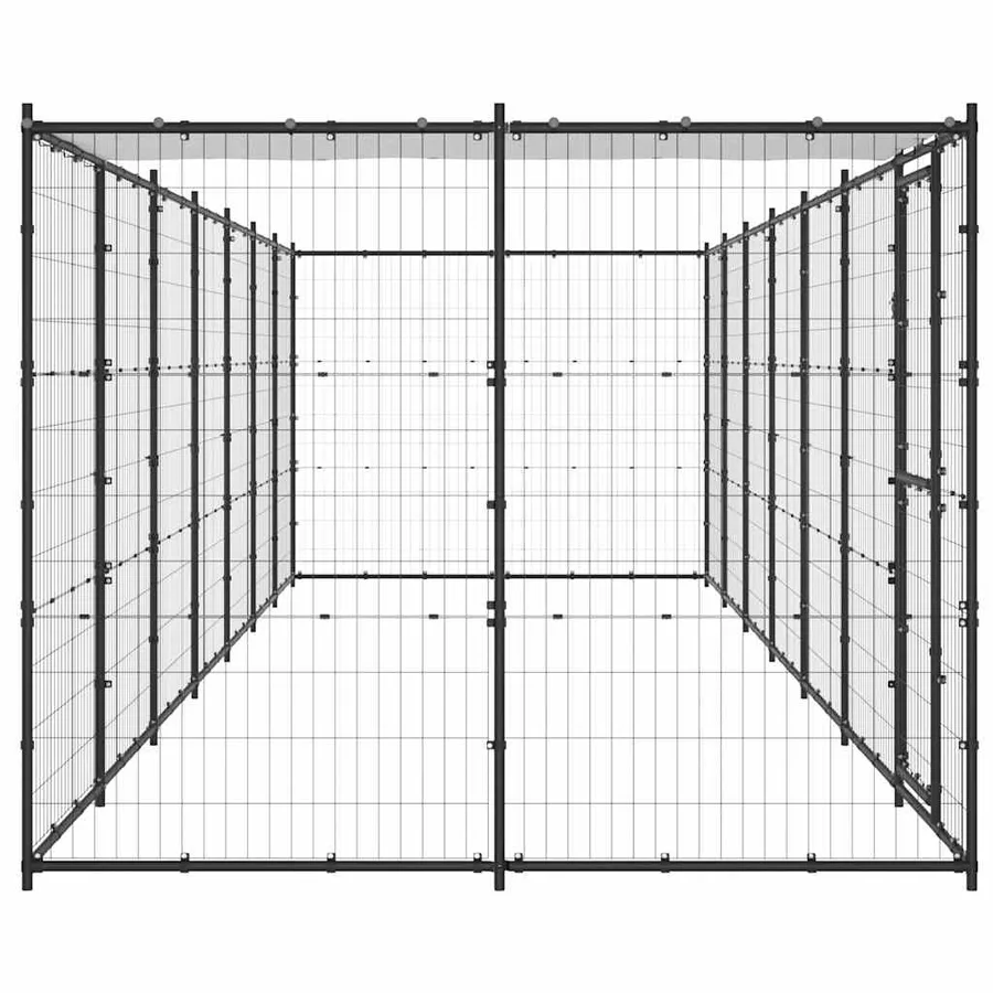 Chenil extérieur Acier avec toit 16,94 m² - 5
