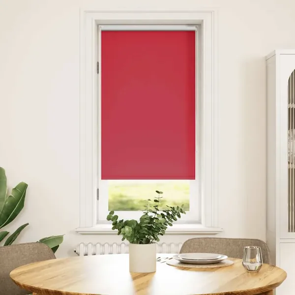 Store enrouleur occultant 64,4 x 120 cm, largeur du tissu 60 cm, rouge