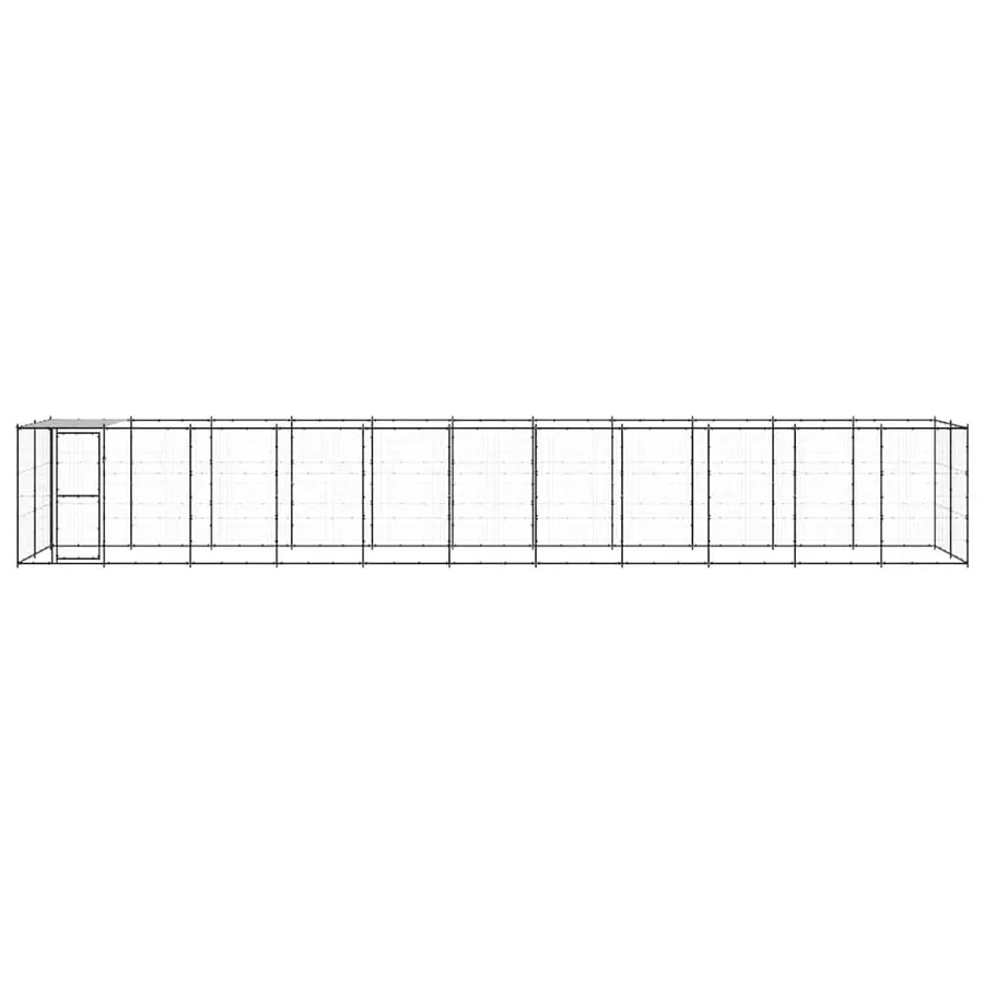 Chenil extérieur Acier avec toit 26,62 m² - 4