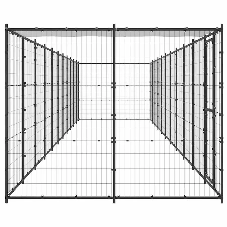Chenil extérieur Acier avec toit 26,62 m² - 5