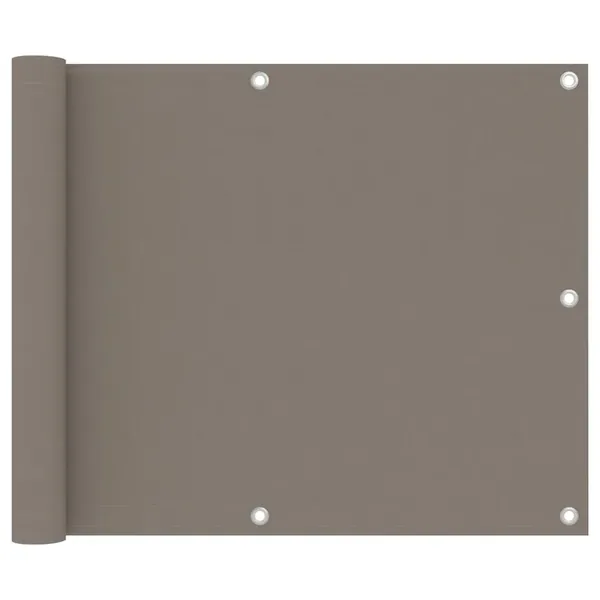 Écran de balcon Taupe 75x300 cm Tissu Oxford