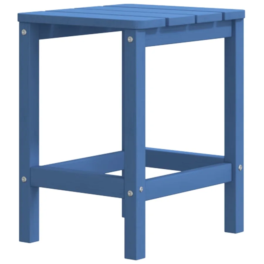 Chaise de jardin Adirondack repose-pied table PEHD Bleu aqua - 5