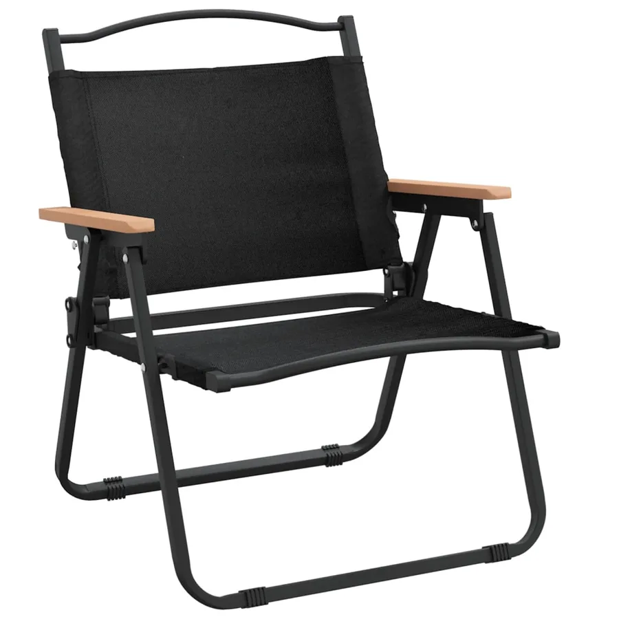 Chaises de camping lot de 2 Noir 54x43x59 cm Tissu Oxford - 3