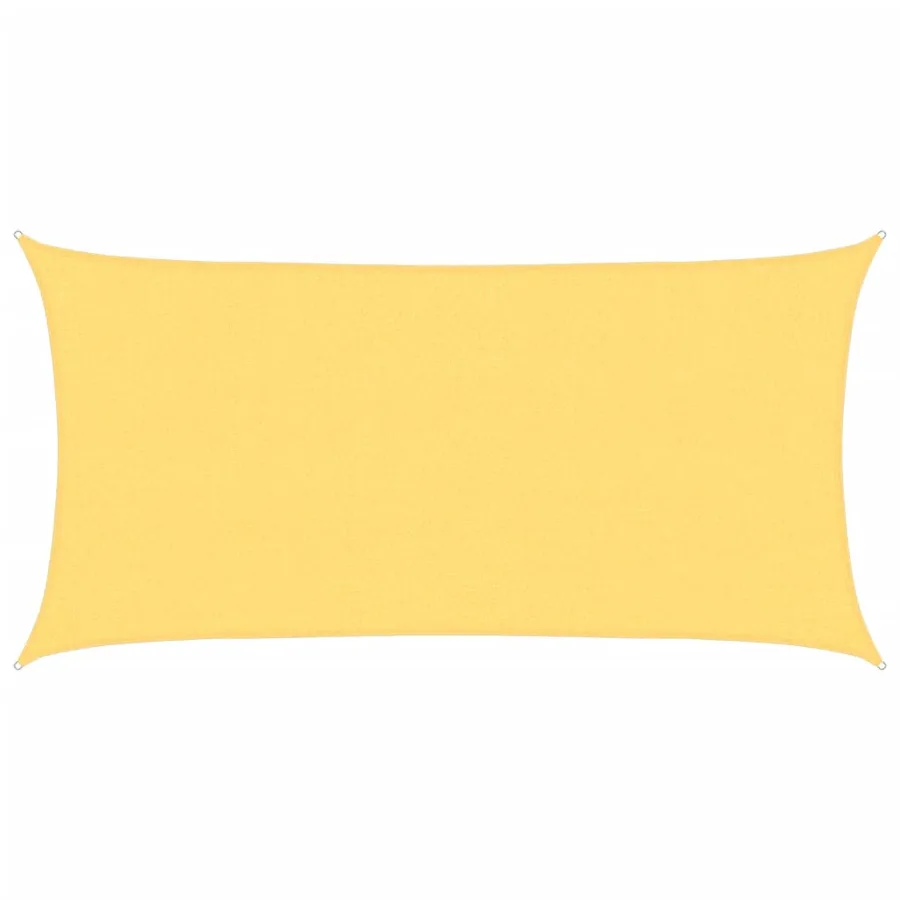 Parasol en PEHD rectangulaire 2x4 m Beige - 2