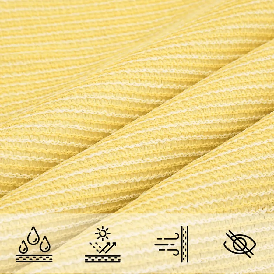 Parasol en PEHD rectangulaire 2x4 m Beige - 5