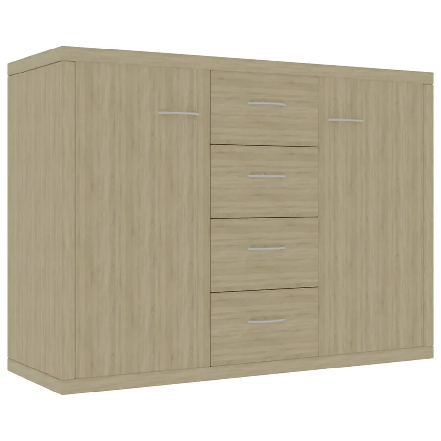 Buffet Chêne sonoma 88x30x65 cm Bois d'ingénierie - 2
