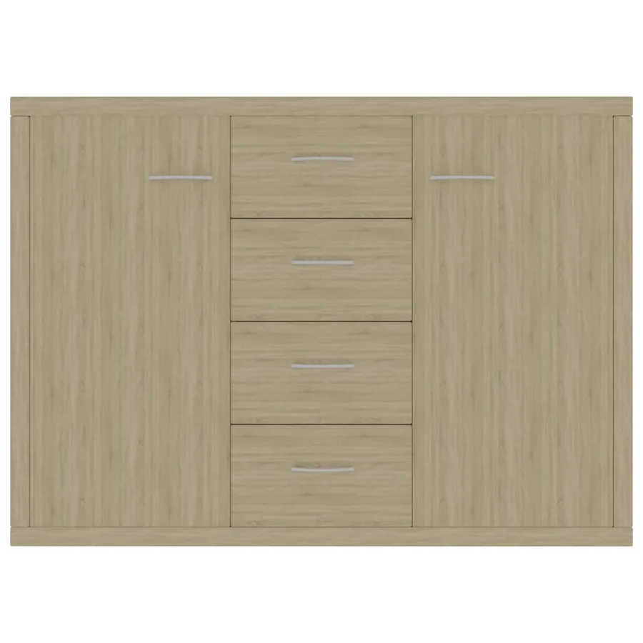 Buffet Chêne sonoma 88x30x65 cm Bois d'ingénierie - 4