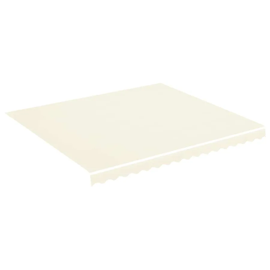 Tissu de remplacement pour auvent couleur crème 4x3,5 m polyester - 2