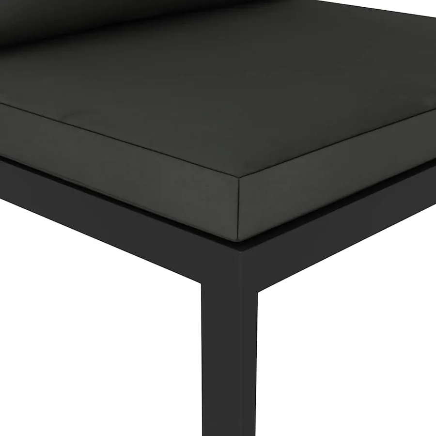 Canapé central sectionnel avec coussins Aluminium Anthracite - 15