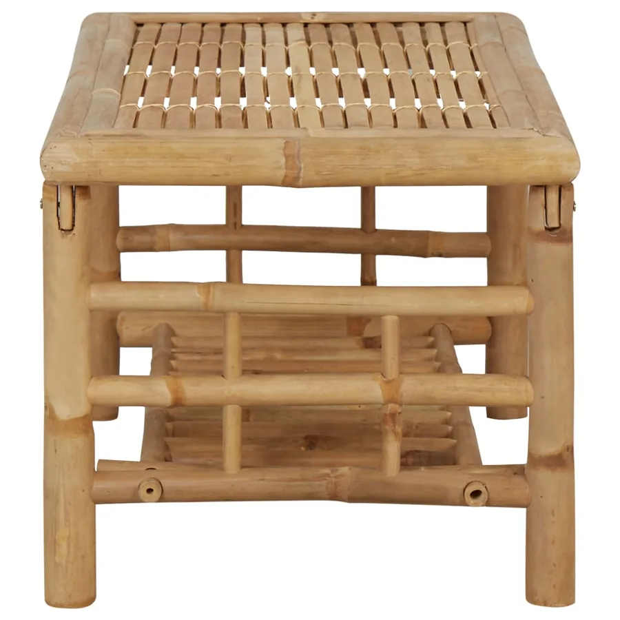 Salon de jardin 4 pcs avec coussins Bambou - 10