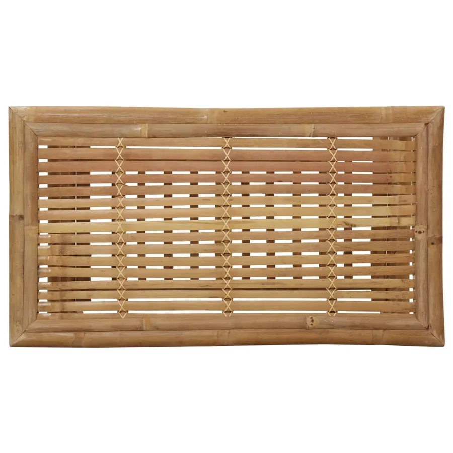 Salon de jardin 4 pcs avec coussins Bambou - 11
