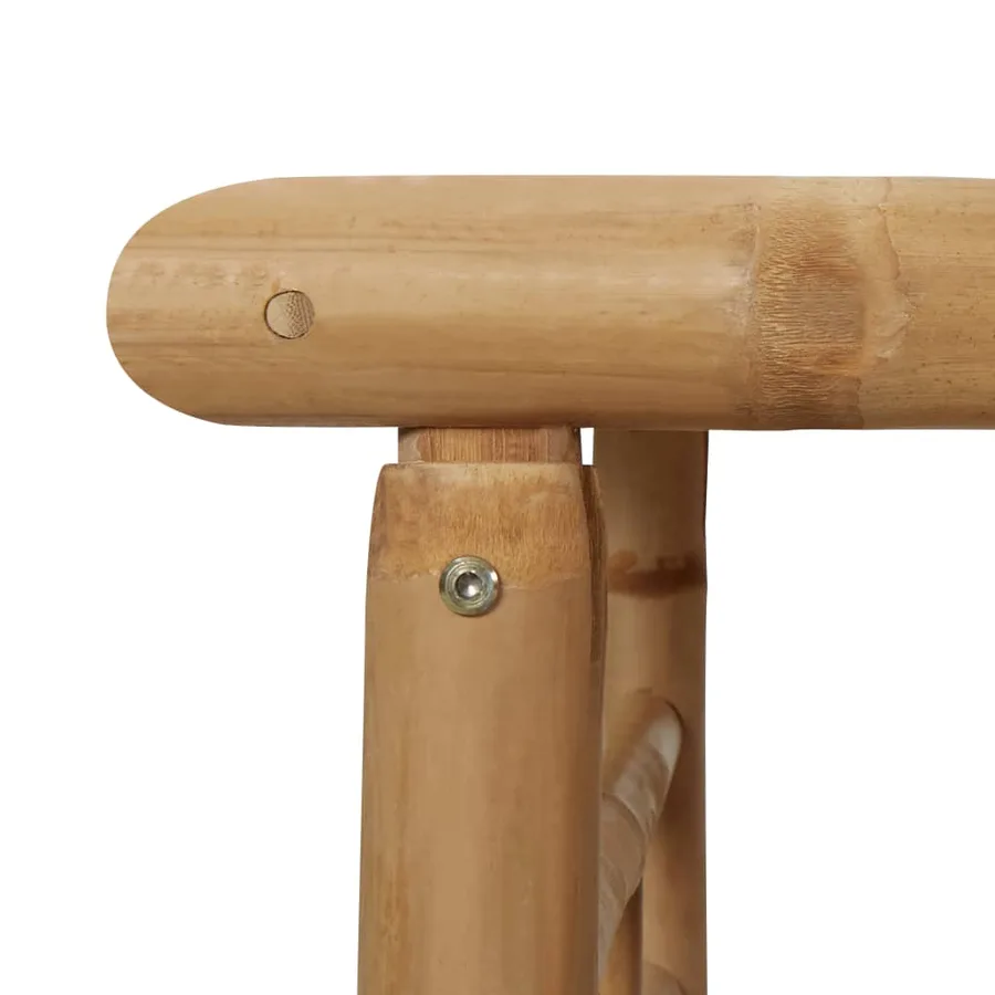 Salon de jardin 4 pcs avec coussins Bambou - 12