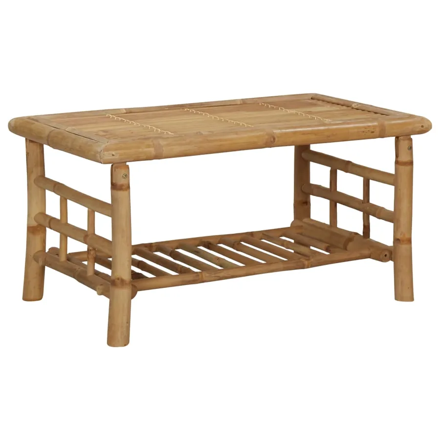 Salon de jardin 4 pcs avec coussins Bambou - 8
