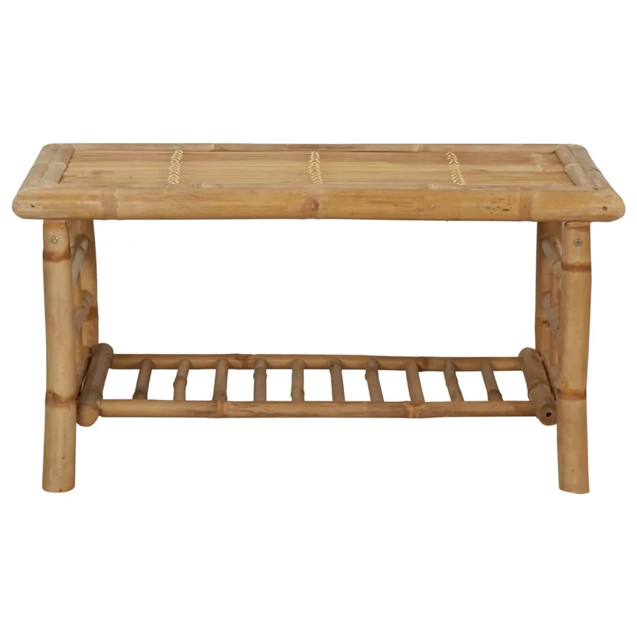 Salon de jardin 4 pcs avec coussins Bambou - 9