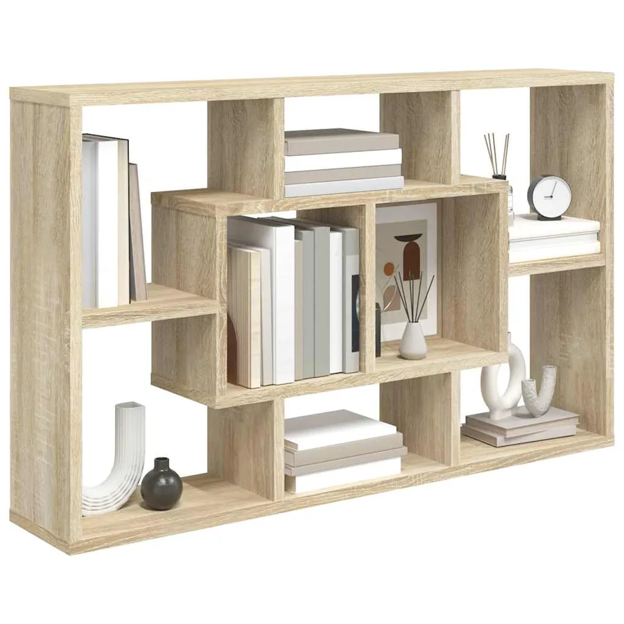 Étagère murale Chêne Sonoma 85x16x52,5 cm Bois d'ingénierie - 5